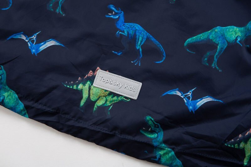 Αγόρια αδιάβροχα μπουφάν 2021 Άνοιξη Φθινόπωρο Μόδα Παιδικά Αγόρια Εξωτερικά Ενδύματα Dinosaur Αδιάβροχα Μπουφάν με κουκούλα για Παιδικά Παλτό